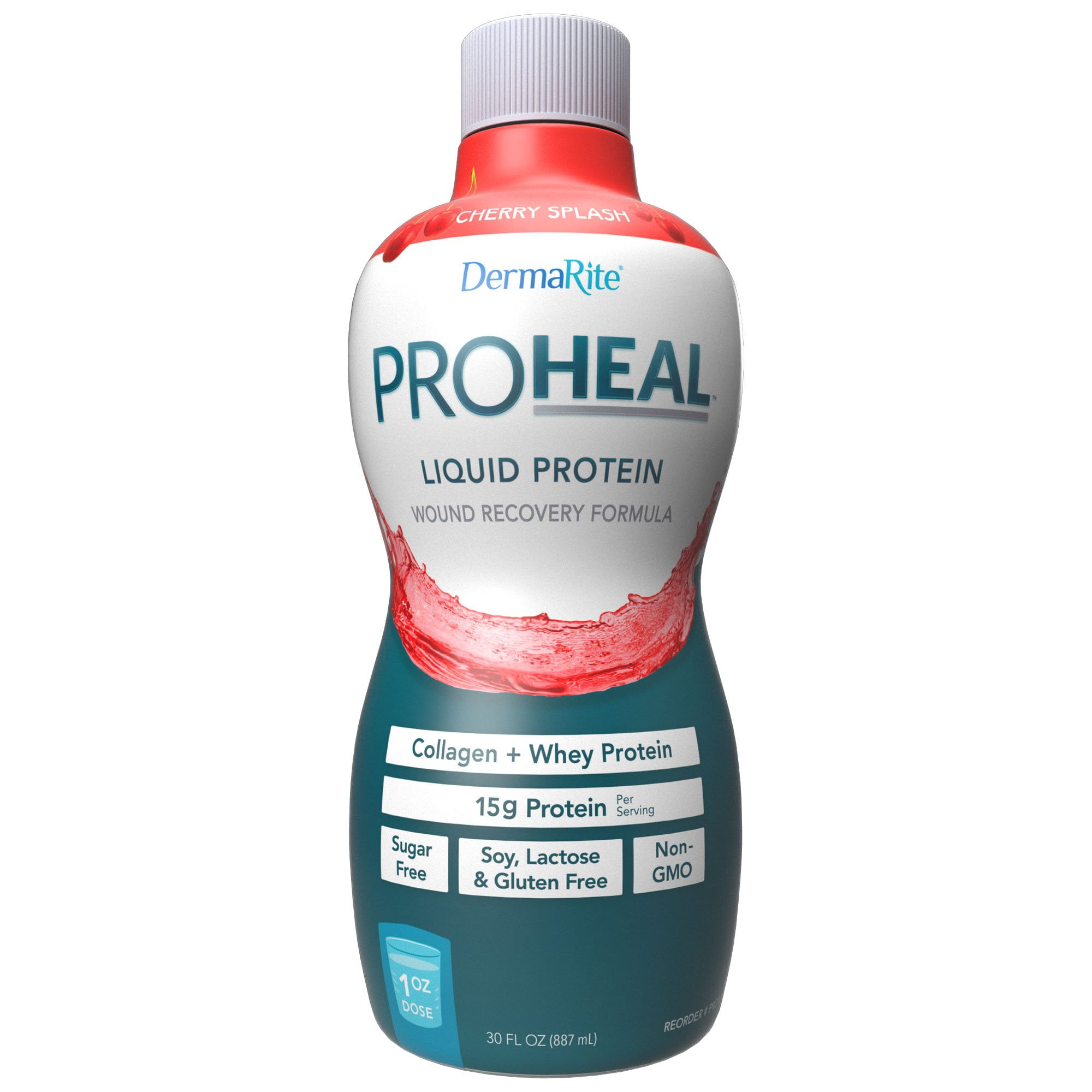 ProHeal Wound Healing Supplement Drink, Cherry Flavor, Collagen and ...