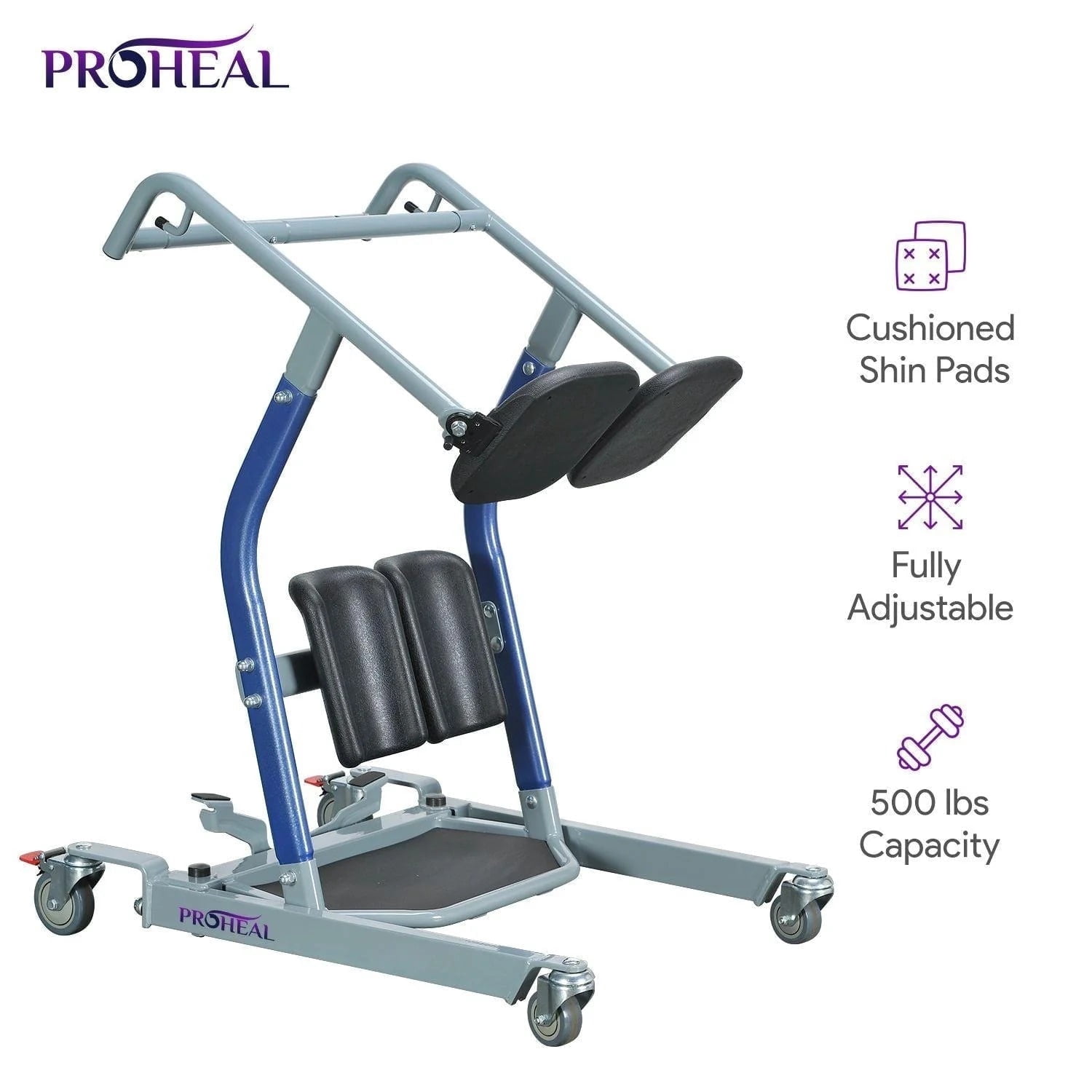 ProHeal Premium Stand Assist Lift - Sit to Stand Standing Transfer Lift - Fall Prevention Patient Transfer Lifter - 500lb Capacity