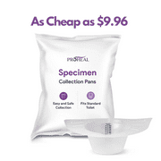 ProHeal Specimen Collector Pan, Toilet Hat for Urine & Stool Sample, 40oz (10 Pack)