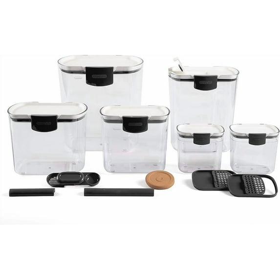 ProKeeper Baker's Airtight Kitchen Storage Canister Container Set for Flour, Sugar & More, Keeps Ingredients Fresh, with Accessories