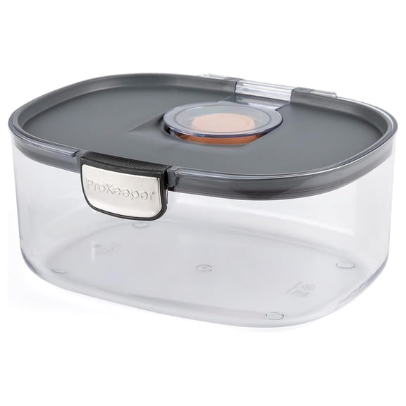 ProKeeper International Airtight Food Storage Container 3 Quart Terracotta Disk for Cookies Baked Goods Brownies Marshmallows Stackable Dishwasher Pantry Organizers