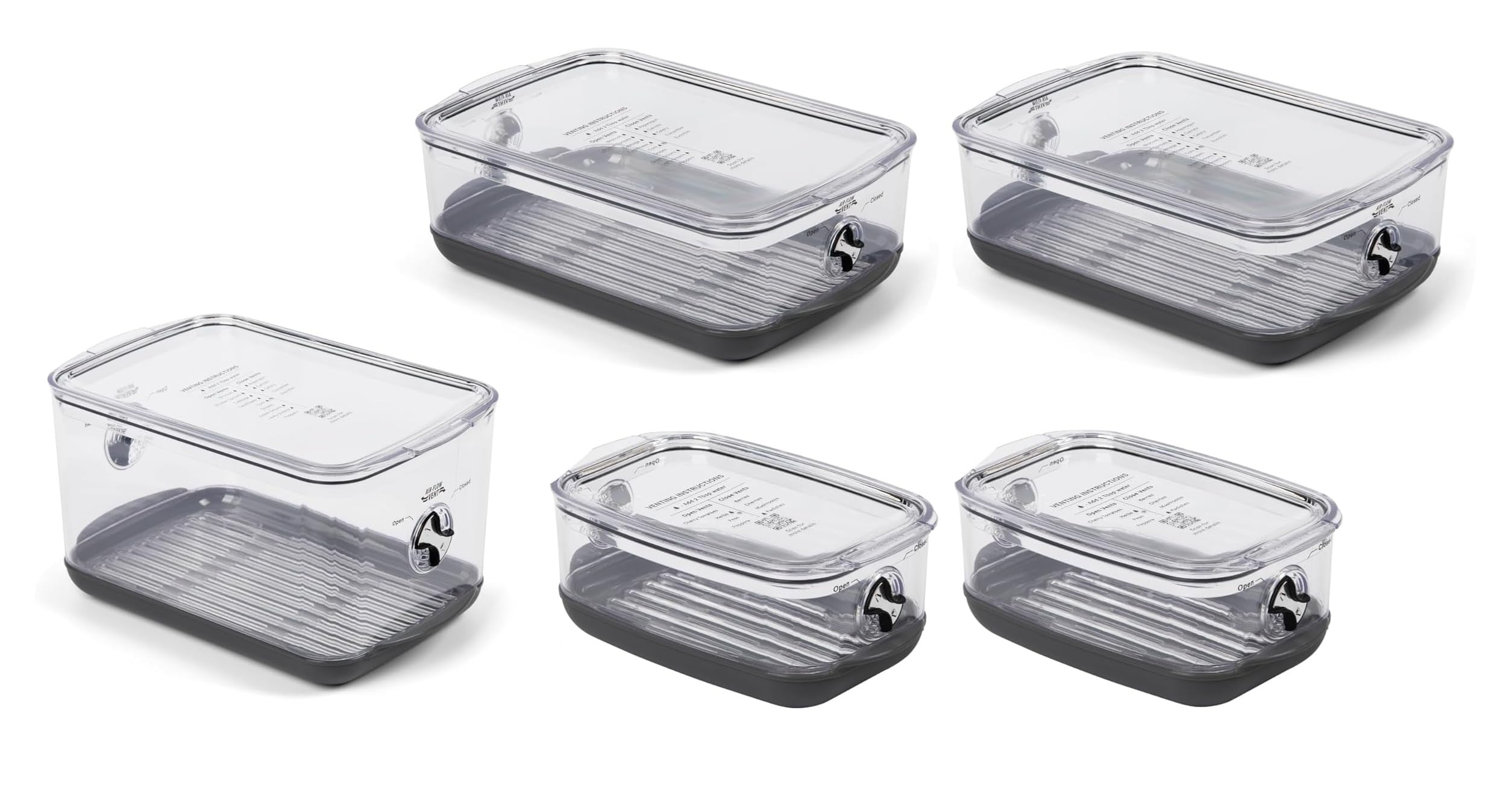 ProKeeper+ Stackable Produce ProKeeper Storage Container with Stay-Fresh Vent System