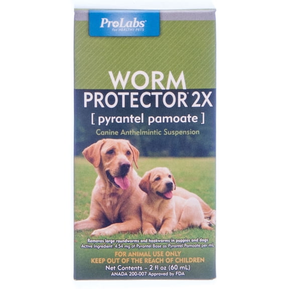 ProLabs Worm Protector 2X for Dogs, 2-Ounce Multi-Colored