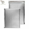 thumbnail image 1 of ProLine® #000 Glamour Metallic Silver Poly Bubble Mailers Envelopes Bags 4" x 8" Extra Wide (10 Mailers), 1 of 3