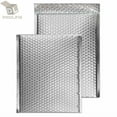 thumbnail image 1 of ProLine® #000 Glamour Metallic Silver Poly Bubble Mailers Envelopes Bags 4" x 8" Extra Wide (25 Mailers), 1 of 3