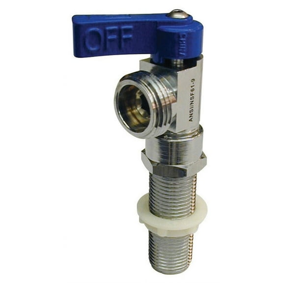 Mueller Streamline ProLine Series Washing Machine Valve 102-210 - Brass - 1/2 In. Blue  Residential Use, Standard Application