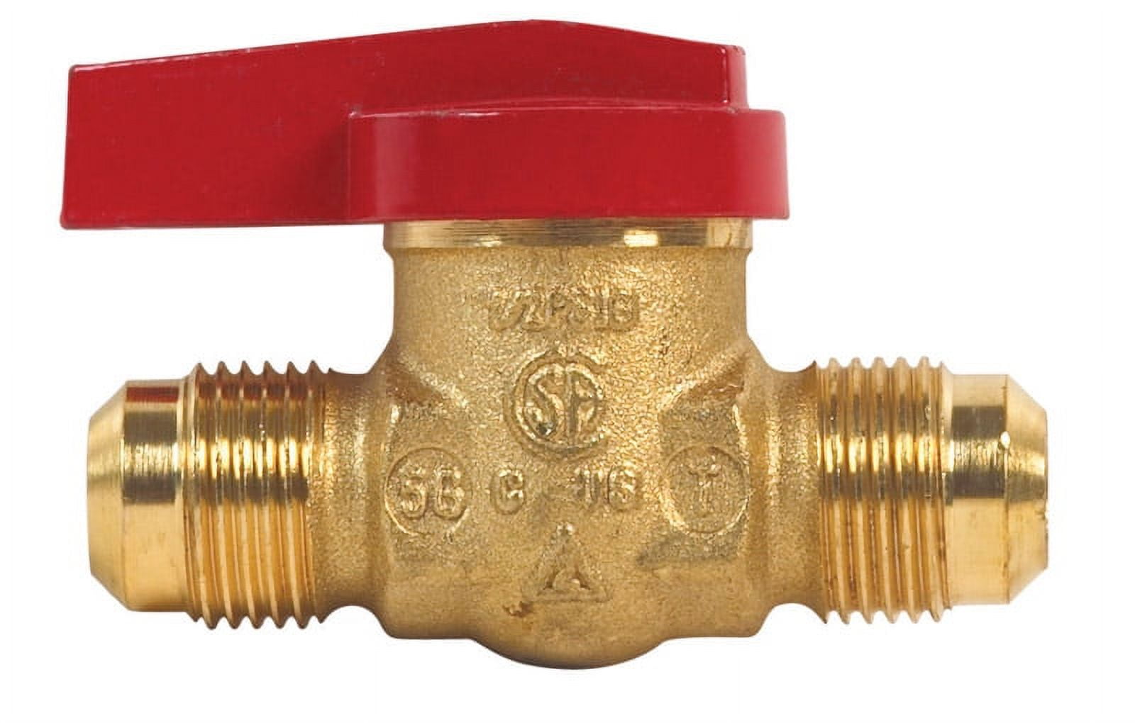 Heavy Duty Brass Gas Ball Valve with Red Handle