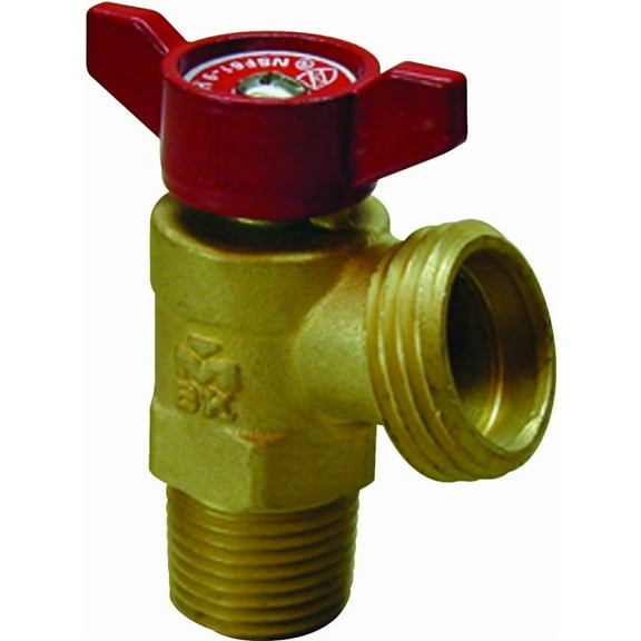 ProLine 1/2 In. MIP x 3/4 In. Hose Thread Brass Cast Iron Boiler Drain 102-053HN