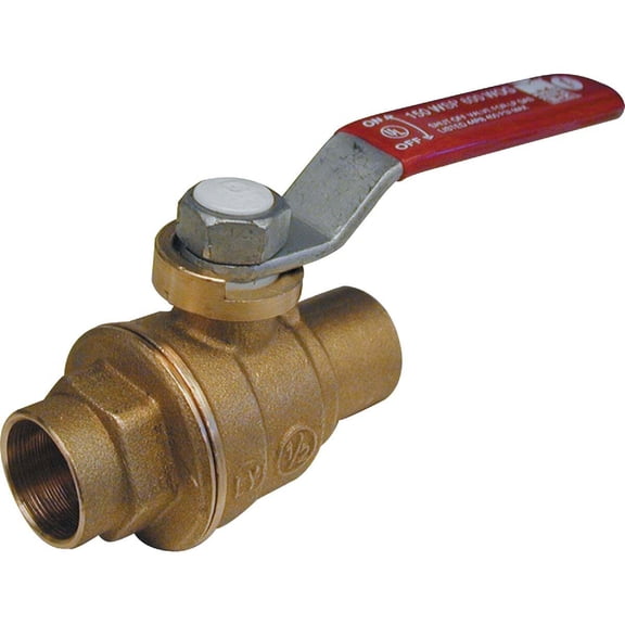 B&K ProLine 1/2 in. Brass Sweat Ball Valve Full Port