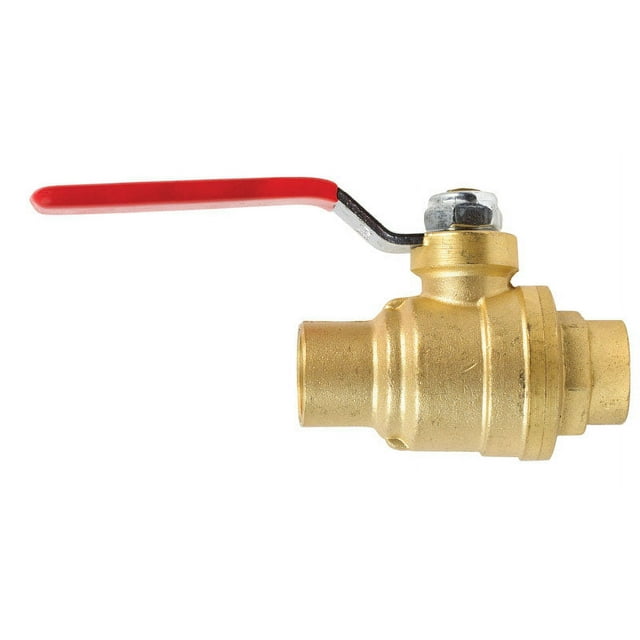 ProLine 1/2 In. SWT x 1/2 In. SWT Brass Ball Valve with Drain 107-553NL