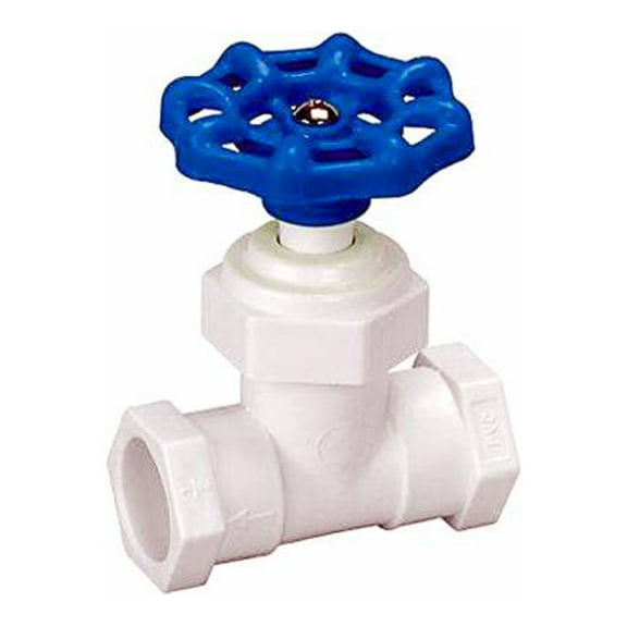 ProLine 105-403 PVC Solvent Weld Stop Valve, Schedule 40, 1/2 In. - Quantity 12