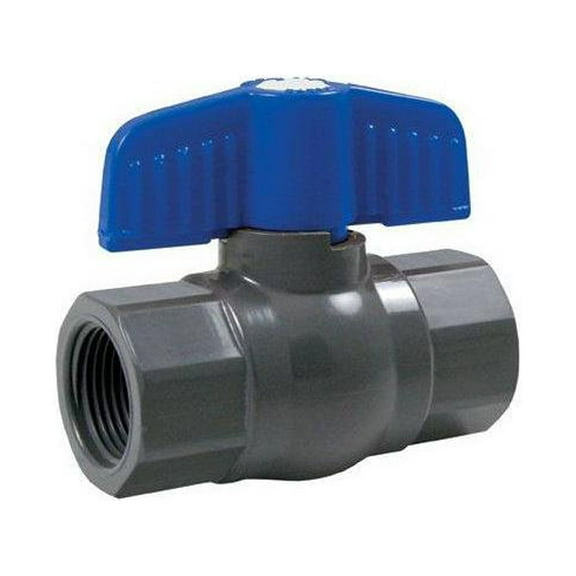 ProLine 107-106 Threaded Ball Valve, Gray PVC, 1-1/4 In. - Quantity 5