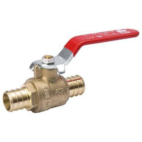 ProLine 107-343NL Full-Port Ball Valve, Forged Brass, Pex Connection, 1/2 In. - Quantity 10