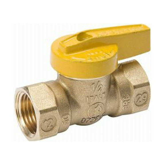ProLine 110-524 Gas Ball Valve, Lever Handle, Brass, 3/4 In. - Quantity 10