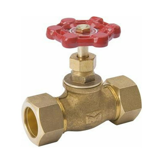ProLine 230-1-34-34 Stop Valve, Lead-Free Brass, 3/4 In. Compression - Quantity 6