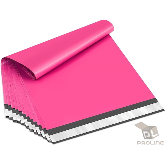 ProLine 24x24 Pink Poly Mailers, Self-Sealing, Extra Large, Waterproof, Tear Proof Shipping Envelopes, 100 Count