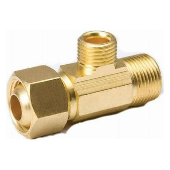 ProLine 993-017NL Supply Stop Extender Pipe Tee, Brass, 1/2 x 1/2 x 1/4 In. Compression - Quantity 6