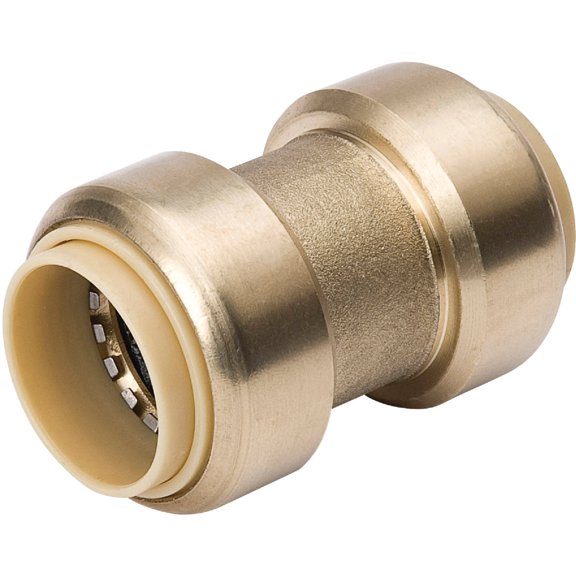 ProLine Brass Push Fit X Push Fit Coupling - Single Pack