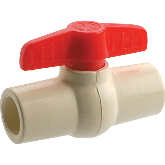 ProLine CPVC Ball Valve Solvent Weld - Pack of 2 Residential Use, Standard Application