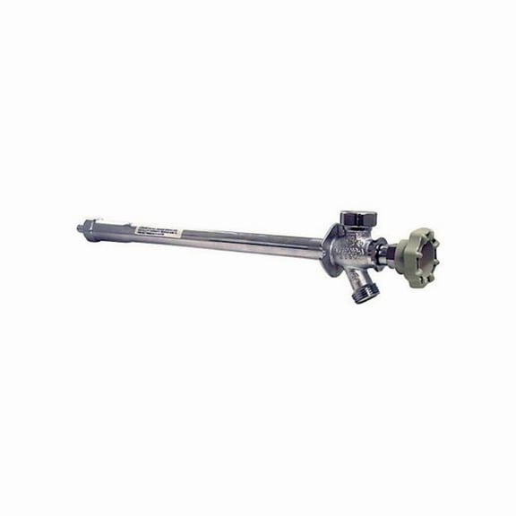 B&K Industries Frost Free Sillcock Valve - Chrome Plated Brass, 1/2 In. PEX x 3/4 In. MHT, 10 In. Residential Use, Standard Application