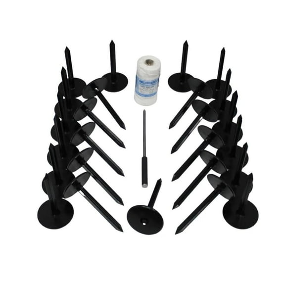 ProLine Field Layout System (Part #10002718) | 25 Marker Kit | Durable Nylon Markers & 600' Cord | Easy Setup for Soccer, Lacrosse, Football | Made in USA | Lifetime Warranty