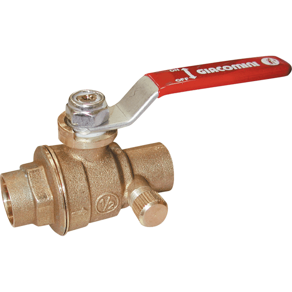 ProLine Low Lead Full Port Ball Valves With Waste Solder End - Single Pack  Residential Use, Standard Application