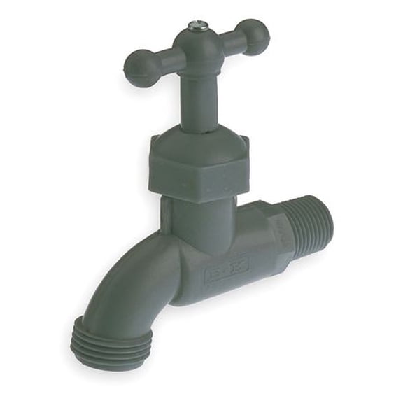 1CNT3 Hose Bibb, 3/4 In MNPT, Celcon(R), T-Handle