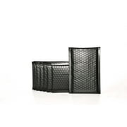 ProLine  Matte Metallic Black Poly Bubble Mailers Envelopes 4 x 8 50 Mailers