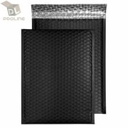 ProLine  Matte Metallic Black Poly Bubble Mailers Envelopes 6 x 10 10 Mailers