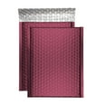 thumbnail image 1 of ProLine® Matte Metallic Bordeaux Wine Red Poly Bubble Mailers Envelopes 4" x 8" (10 Mailers), 1 of 3