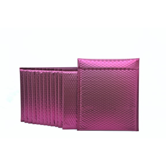 ProLine Matte Metallic Bordeaux Wine Red Poly Bubble Mailers Envelopes 6.5" x 10" (50 Mailers)