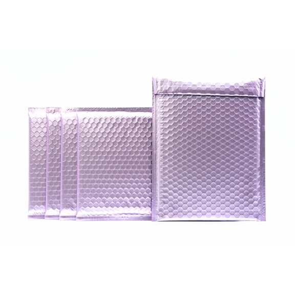 ProLine Matte Metallic Purple Poly Bubble Mailers Envelopes 6" x 10" (250 Mailers)