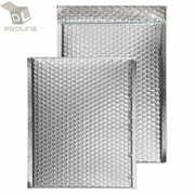 ProLine  Metallic Silver Poly Bubble Mailers Envelopes 8.5 x 12 25 Mailers