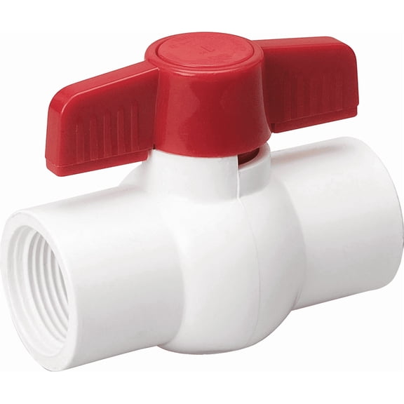 ProLine PVC Schedule 40 Ball Valve - Single Pack  Residential Use, Standard Application