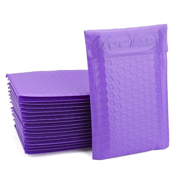 ProLine Purple Poly Bubble Padded Shipping Mailers Envelopes 10.5" x 16" (25 Mailers)
