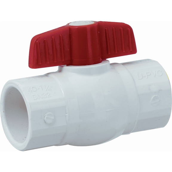 ProLine Solvent Weld PVC Schedule 40 Ball Valve - Single Pack Residential Use, Standard Application