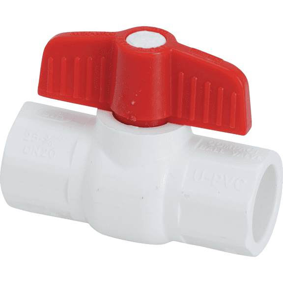 ProLine Solvent Weld PVC Schedule 40 Ball Valve - Single Pack Residential Use, Standard Application