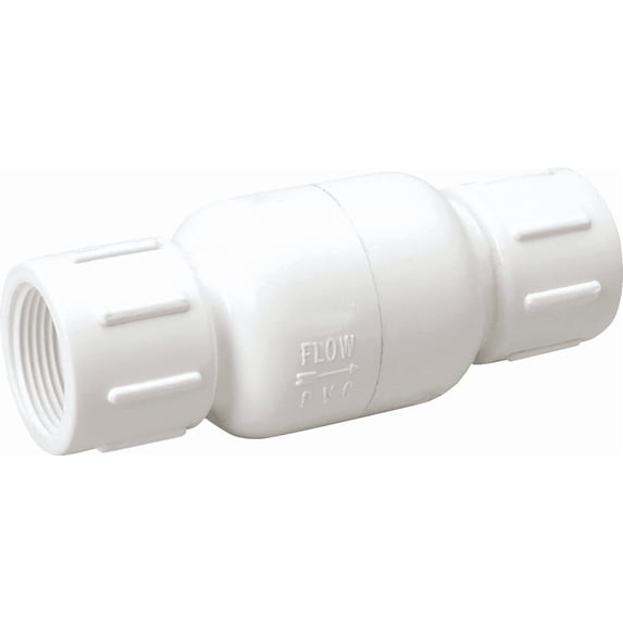 ProLine Threaded PVC Check Valve - Single Pack — Residential Use, Standard Application