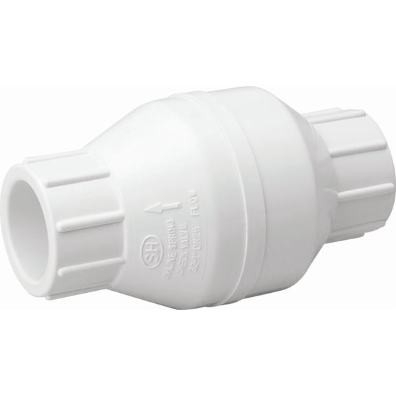 ProLine Threaded PVC Check Valve - Single Pack Residential Use, Standard Application