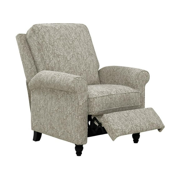 ProLounger Pushback Recliner in Taupe Coral Print
