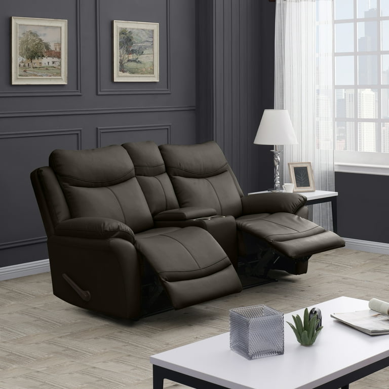 Prolounger tufted recliner loveseat with power storage console hotsell