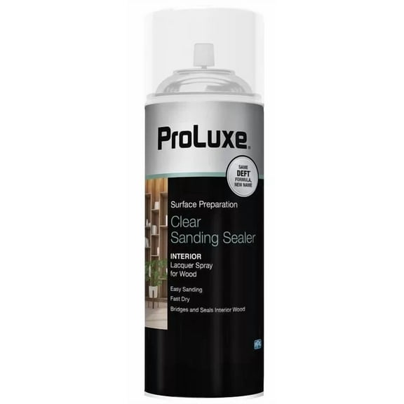 ProLuxe Deft PLX015S/54 12 oz Can of Aerosol Clear Lacquer Sanding Sealer Surface Prep