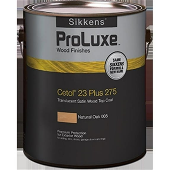 1 gal ProLuxe SIK30009 009 Dark Oak Cetol 23 Plus Translucent Satin Wood Top Coat