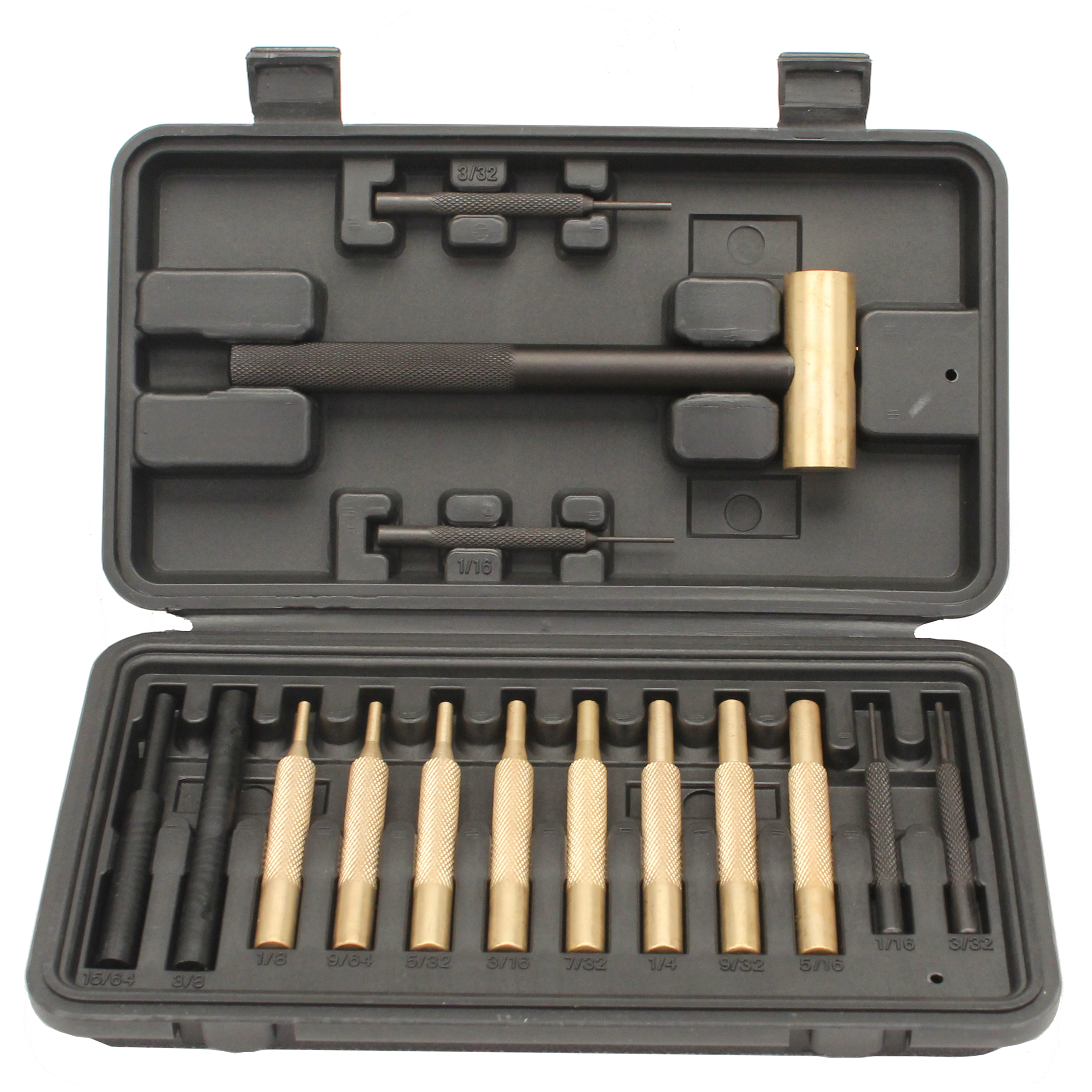 ProMag Gunsmithing M058 Gunsmith Brass Hammer & 14 Piece Punch Set