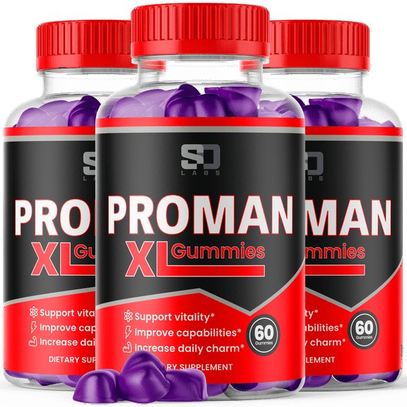 ProMan XL for Men Advanced Formula Supplement with Premium Ingredients 180 Gummies