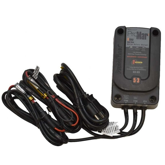 ProMariner Boat Battery Charger 31408 | Dual Bank 8 Amp Recreational