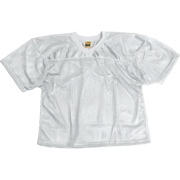 ProMark Football / Lacrosse Waist Length, Port-Hole Mesh Practice Jersey, Youth (White, Large/X-Large)
