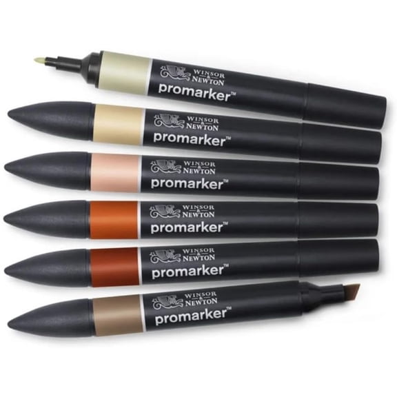 ProMarker Set, 6 Count, Earth Tones