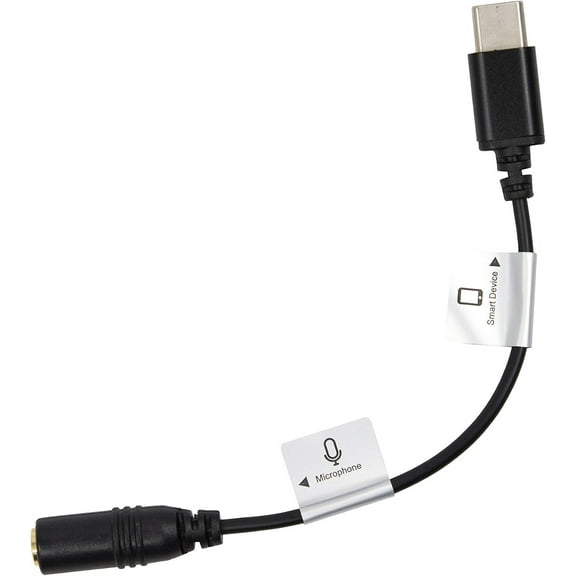 ProMaster Audio Cable USB-C Male Straight - 3.5mm TRRS Female Straight - 3" Straight Adapter, (Model 9054)