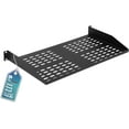 thumbnail image 1 of ProMaster Server Vented Shelf - 19 Inches, 10'' Deep, 1U Universal Integration Server Vented Rack Mounting Tray for Consistent Airflow, Cantilever Mount, Device and Equipment Wall Mounting - Black, 1 of 7